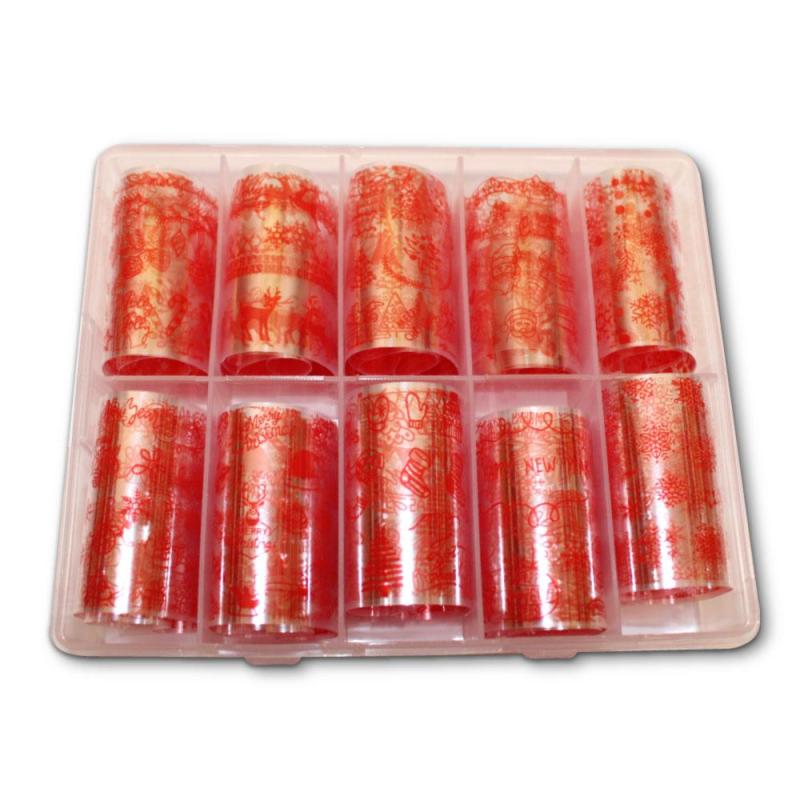 Transfer Neglefolie Jul No. 3 - Fantastisk Nail Art!