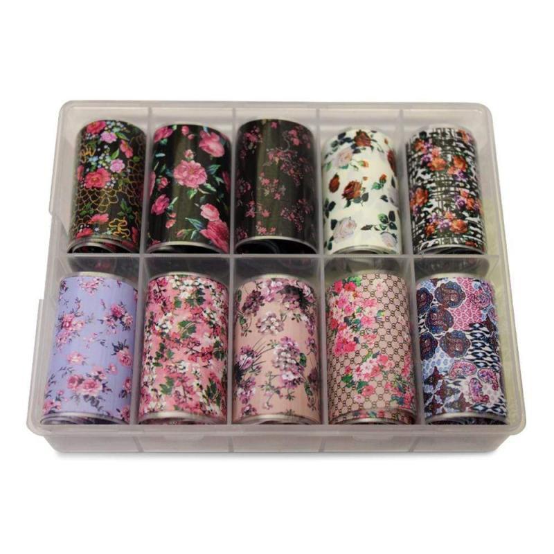 Blomster Neglefolie til Nail Art - Design Overførsel No 15