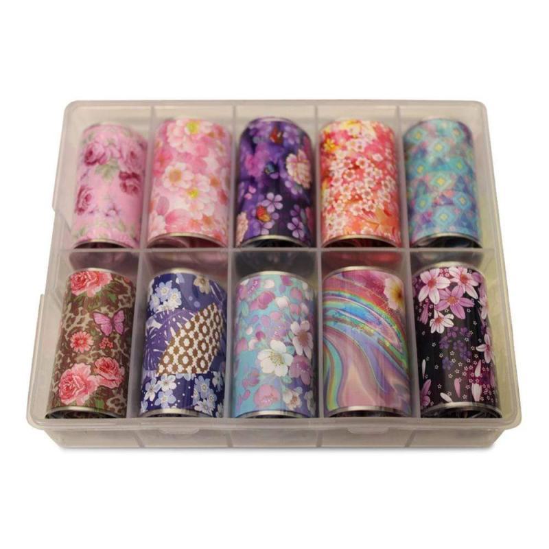 Neglefolie med Forskellige Motiver til Nail Art