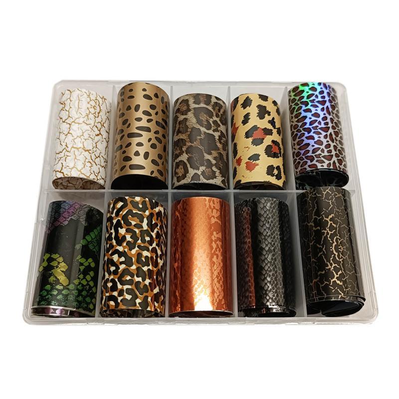Neglefolie med Dyre Motiver til Nail Art - Nr. 3