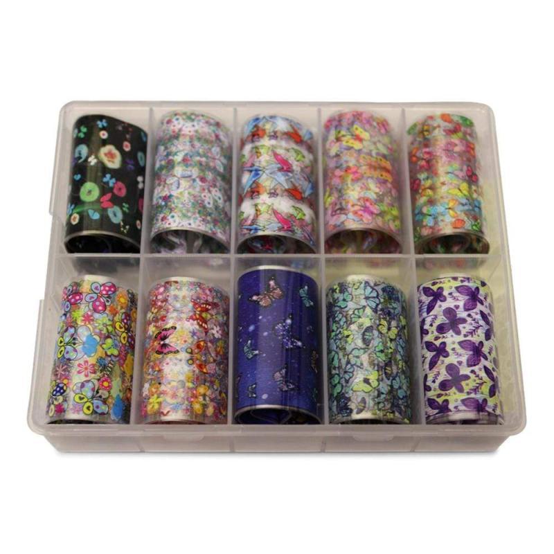 Neglefolie med Sommerfugle Motiver til Nail Art