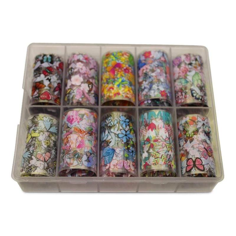 Neglefolie med Sommerfugle Motiver til Nail Art