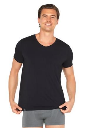 Boody V-Hals T-Shirt til Mænd - Sort, 1 Stk.