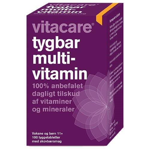 Vitacare Tygbar Multivitamin til Voksne - 100 Tabletter