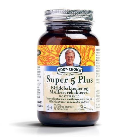 Udo's Choice Super 5 Plus Probiotika - 60 sugetabletter