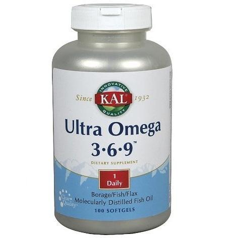 Ultra Omega 3-6-9 - Fiskeolie Kosttilskud, 200 kapsler