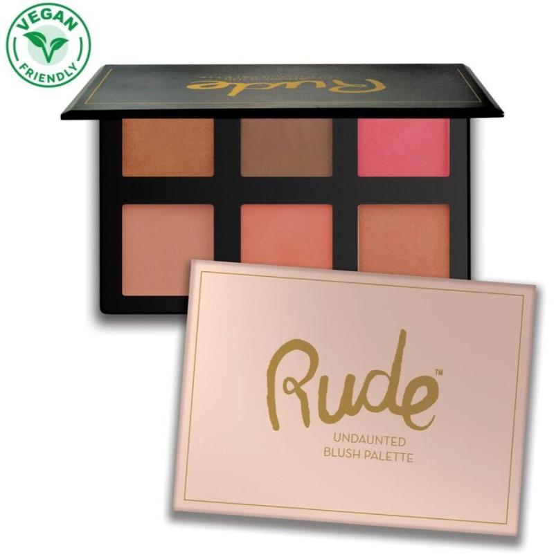 Rude Cosmetics Blush Palette - 6 Farver til Kindernes Glød