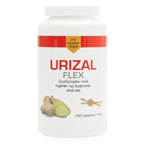 Urizal Ingefær Flex 250 Tab - Originalt Kosttilskud