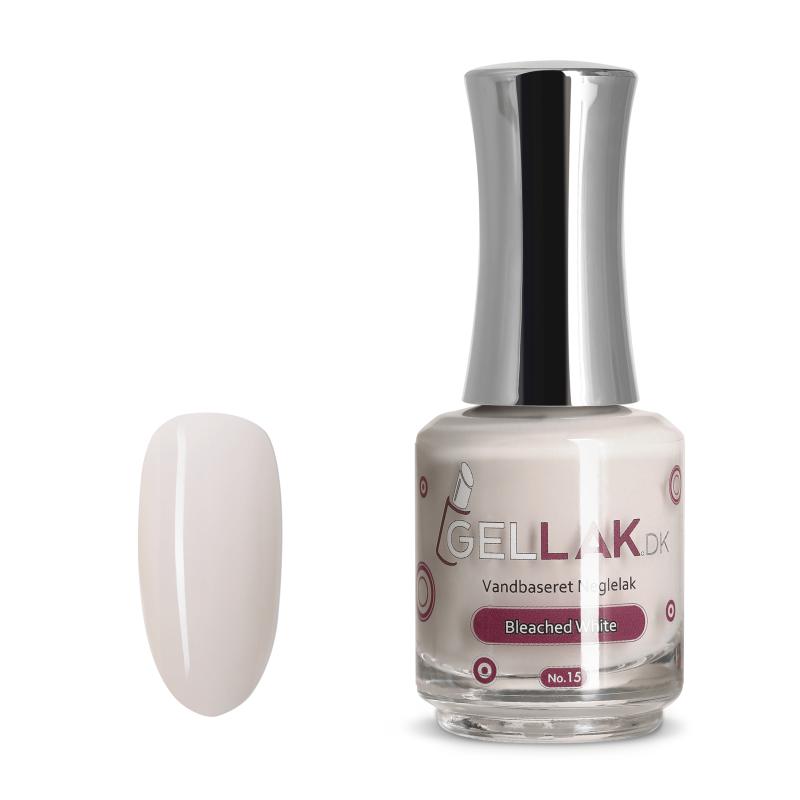 Nude Vandbaseret Neglelak - Bleached White 15 ml