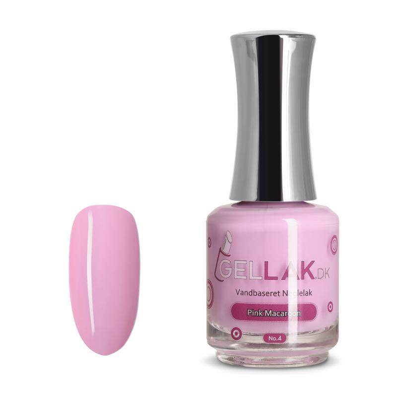 Lyserød Vandbaseret Neglelak "Pink Macaroon" 15 ml
