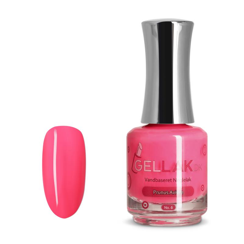 Pink Vandbaseret Neglelak "Prunus Avium" 15 ml - Skånsom Kvalitet