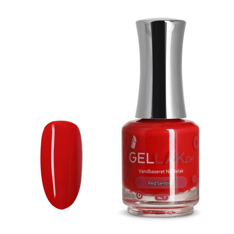 Rød Vandbaseret Neglelak "Red Sentinel" 15 ml - Vegansk kvalitet