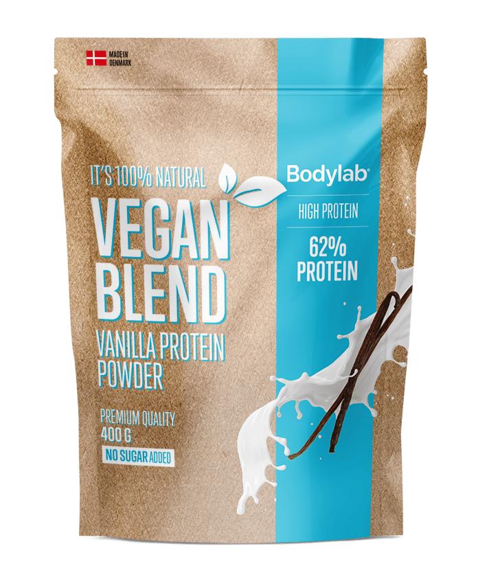 Bodylab Vegansk Proteinblanding Vanilje 400g - Stærk Smag!