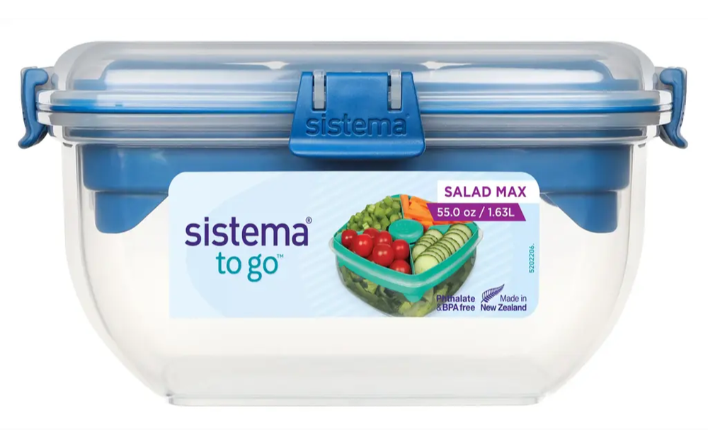 Sistema Salad Max To Go Ocean Blue 1 63l