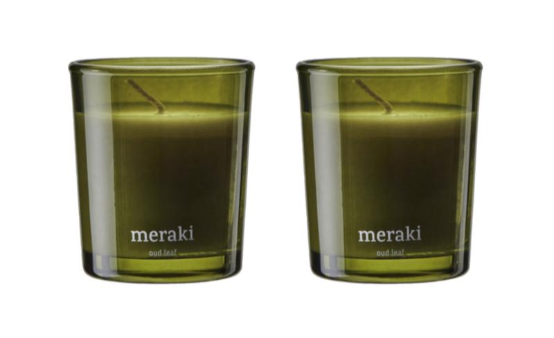 Meraki Duftlys Oud Leaf 2 Stk 7cm X 6cm