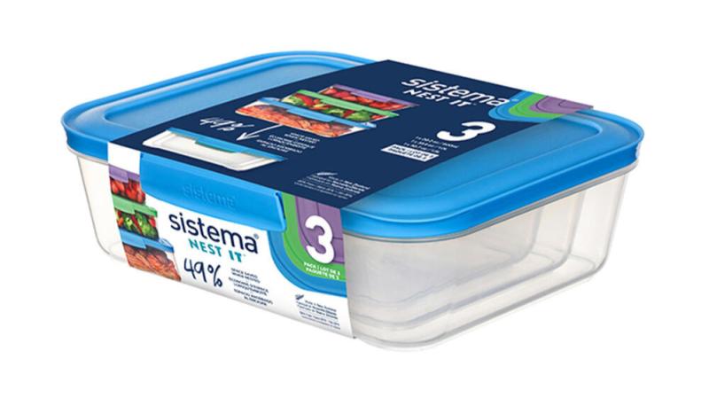 Sistema Nest It 3-pak - Praktiske opbevaringsbokse til mad