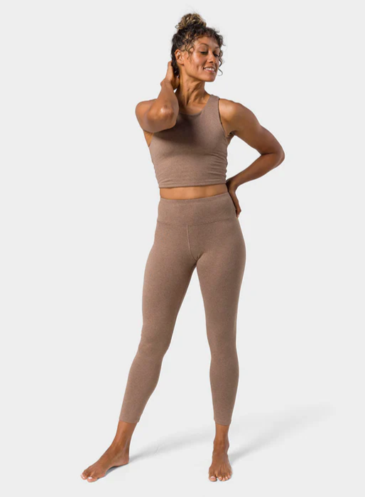 Manduka Quot Dhara Quot Hight Waist Leggings Lions Mane Heather Str L