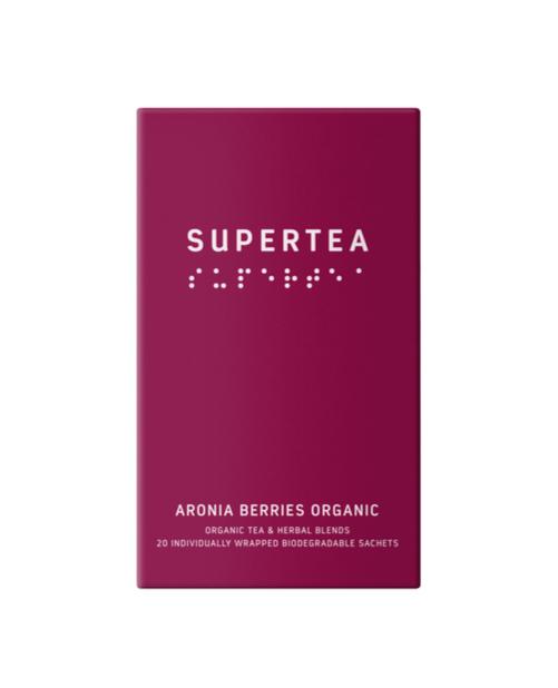 Supertea Aronia Bær Øko Tebreve - 20 stk til sundhed