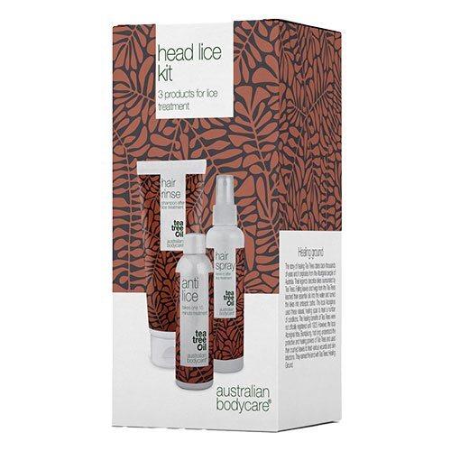 Australsk Lusekit med Shampoo, Hårskyl og Spray
