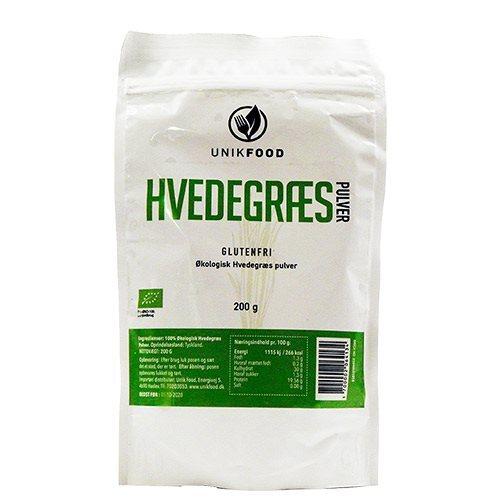 Unikfood Hvedegræs Pulver ø 200g