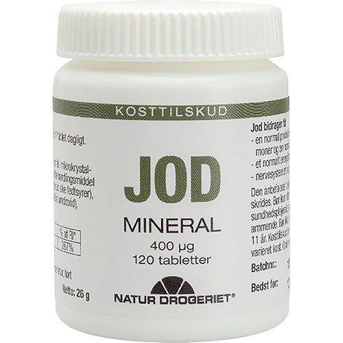 Natur Drogeriet Jod Tabletter 400 mg - 120 stk. til Sundhed