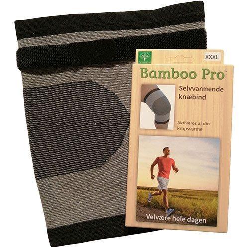 Bamboo Pro Selvvarmende Knæbind med Velcrobånd