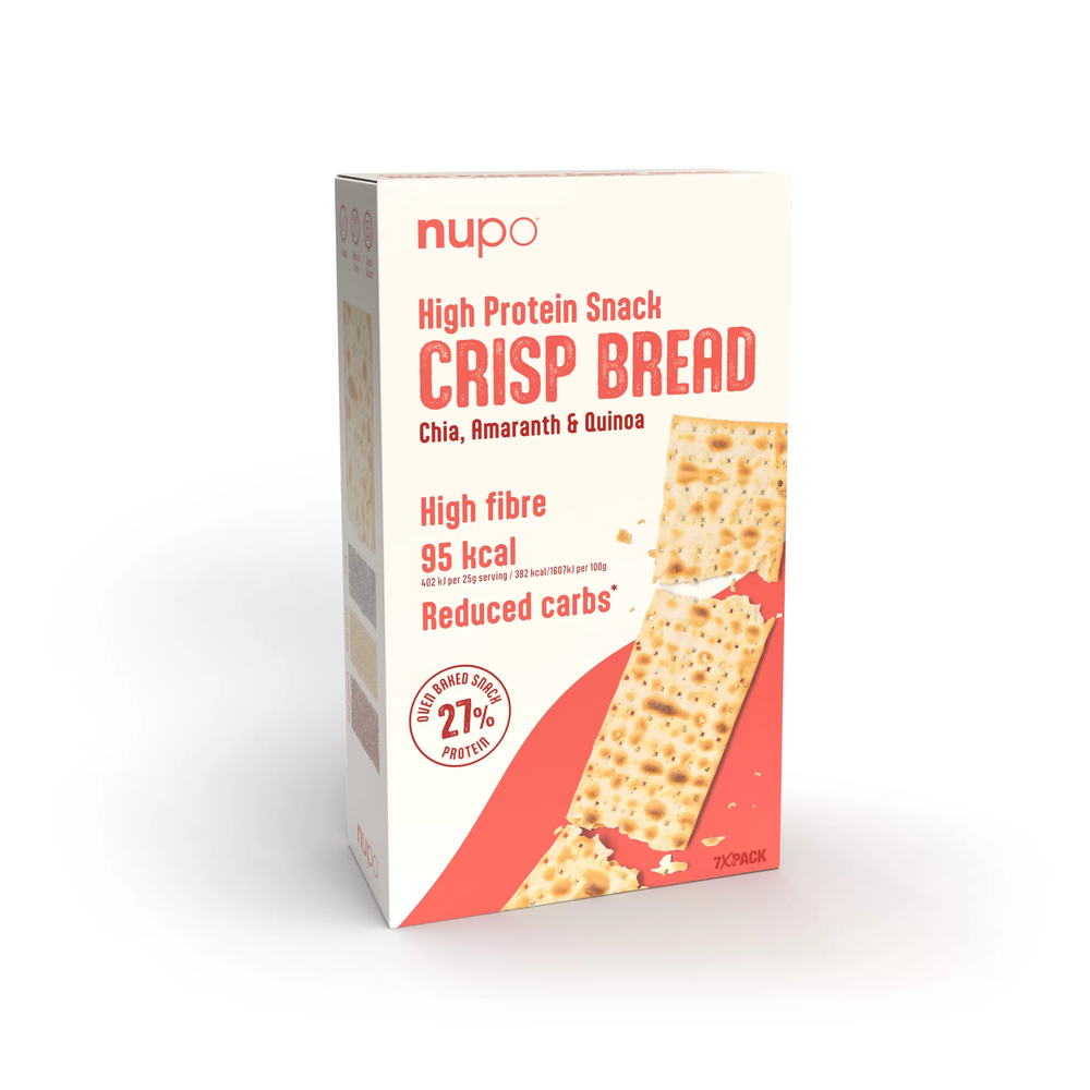 Nupo Høj Protein Snack Crisp Brød - 7 stk Delikatesse!