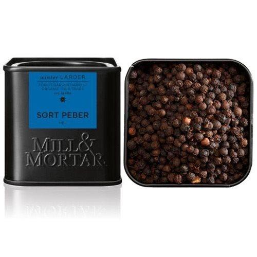 Økologisk Sort Peber Hel fra Mill & Mortar - 50g