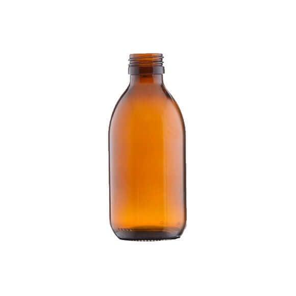 200 Ml  Brun Glasflaske   28 410
