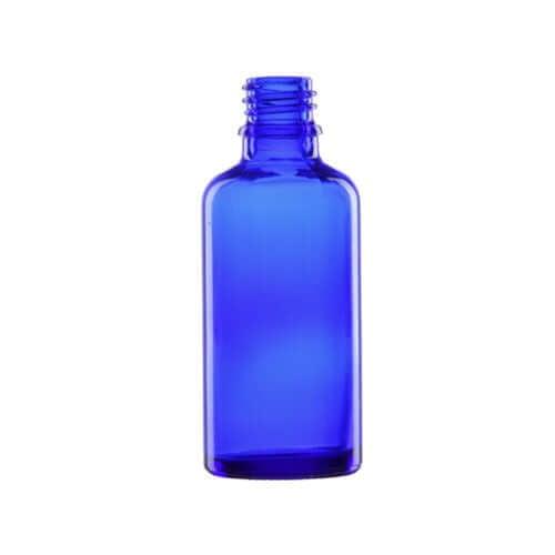 50 Ml  Blå Glasflaske   Din18
