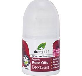 Dr Organic Deo Roll On Rose Otto 50 Ml
