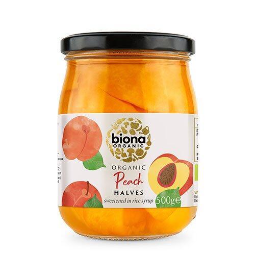 Biona Organic Ferskner Halve I Rissirup Lage ø 500g