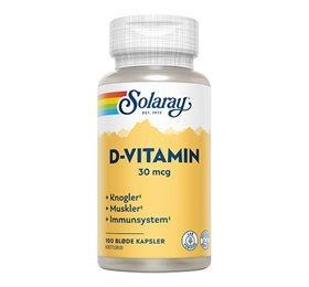 Solaray D Vitamin 30mcg 100 Kap