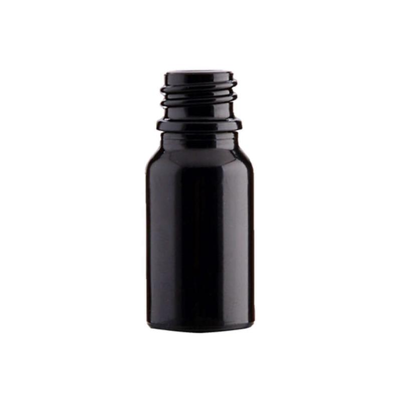 10 Ml  Sort Glasflaske   Din18