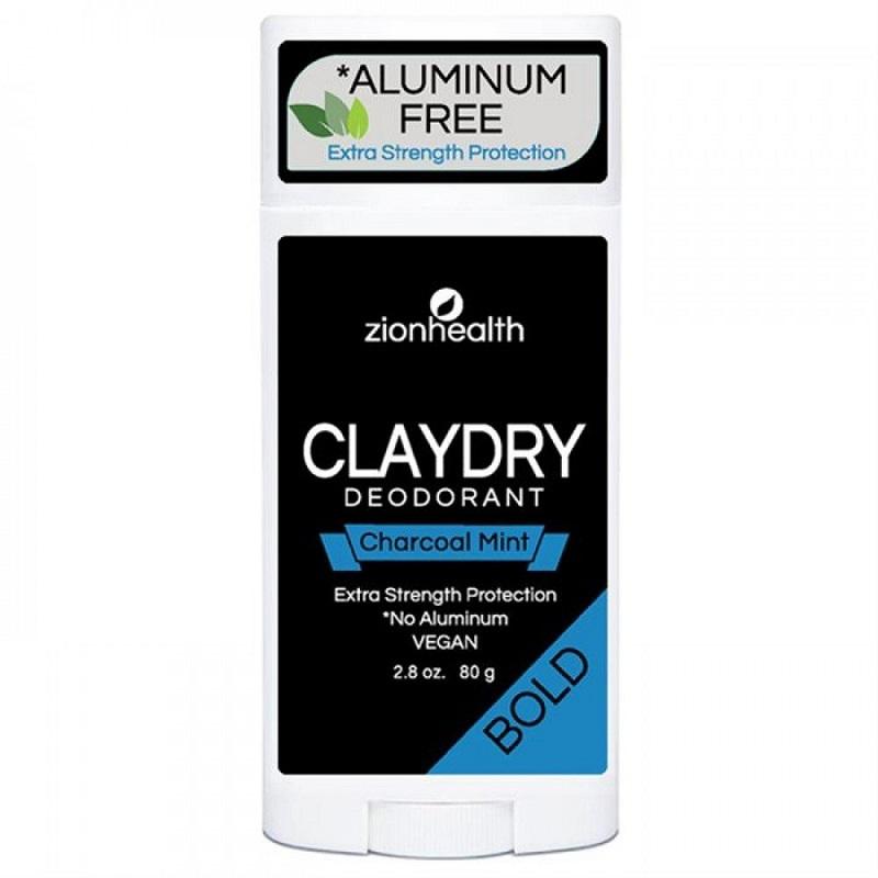Zionhealth   Bio Claydry Deodorant   Charcoal Mint 80g