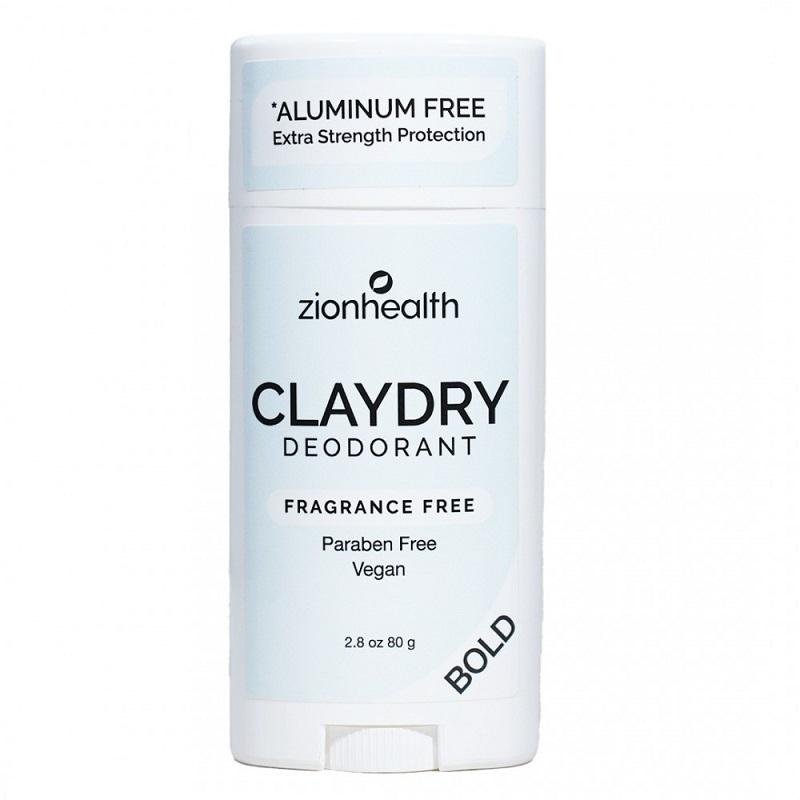 Zionhealth   Bio Claydry Deodorant   Fragrance Free 80g