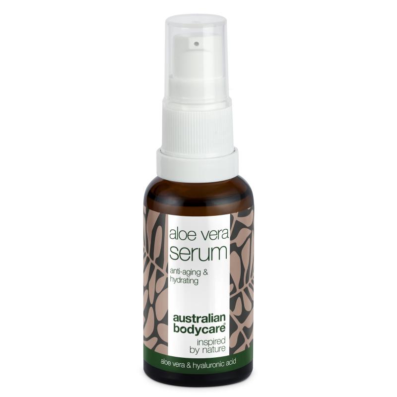 Aloe Vera Bio   C E  F Vitamin Anti Age Serum ?  Serum Med Aloe Vera  Tea Tree Oil Og Hyaluronsyre Mod Rynker
