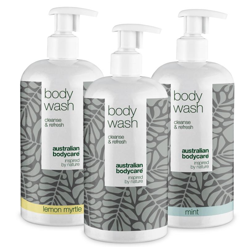 3 For 2 Body Wash 500ml   Pakketilbud ?  Pakketilbud Med 3 Body Wash  500 Ml : Tea Tree Oil  Lemon Myrtle   Mint