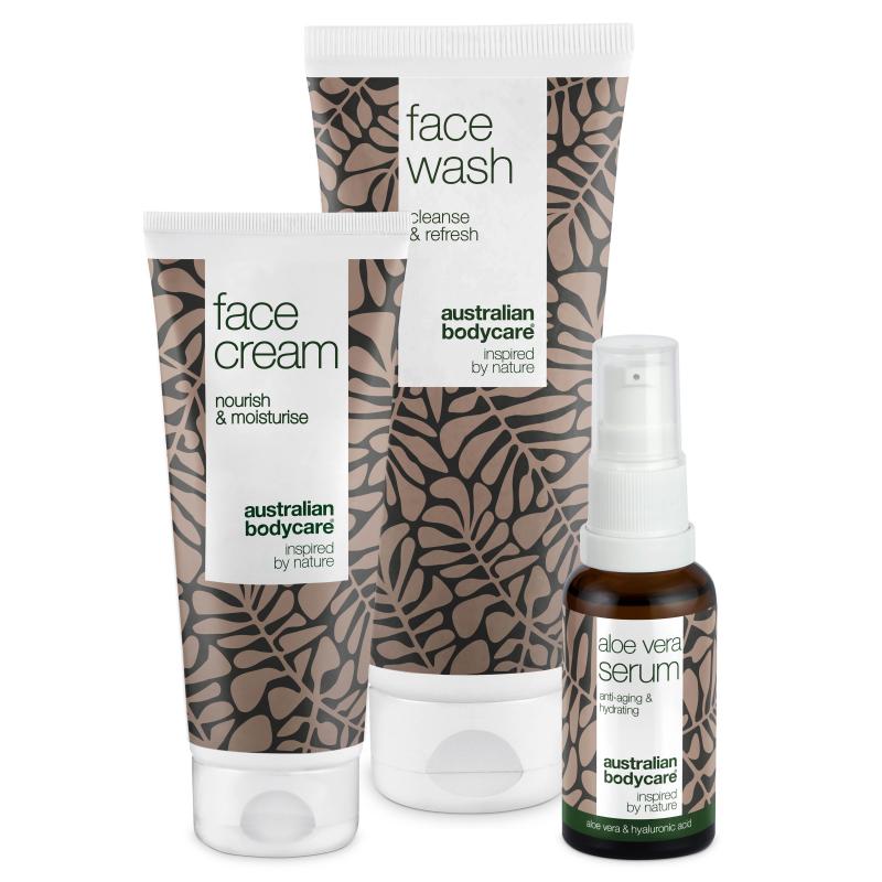 Sæt Til Rynker Og Dehydreret Hud ?  3 Anti Age Produkter Til Tør Hud: Ansigtsrens  Aloe Vera Serum Og Creme