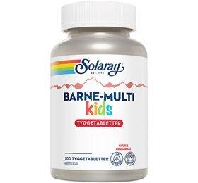 Solaray Barne Multi Kids Tyggetabletter 100tab