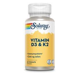 Solaray Vitamin D3 K2 60kap