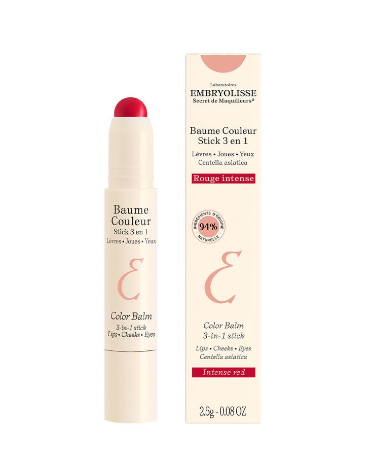 Embryolisse Color Balm 3 In 1 Stick  Intense Red  2 5gr