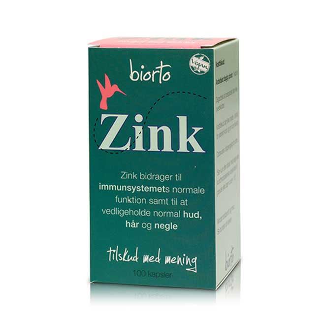 Biorto Zink Immune 90 Kap  X Bedst Før 29 6 2025