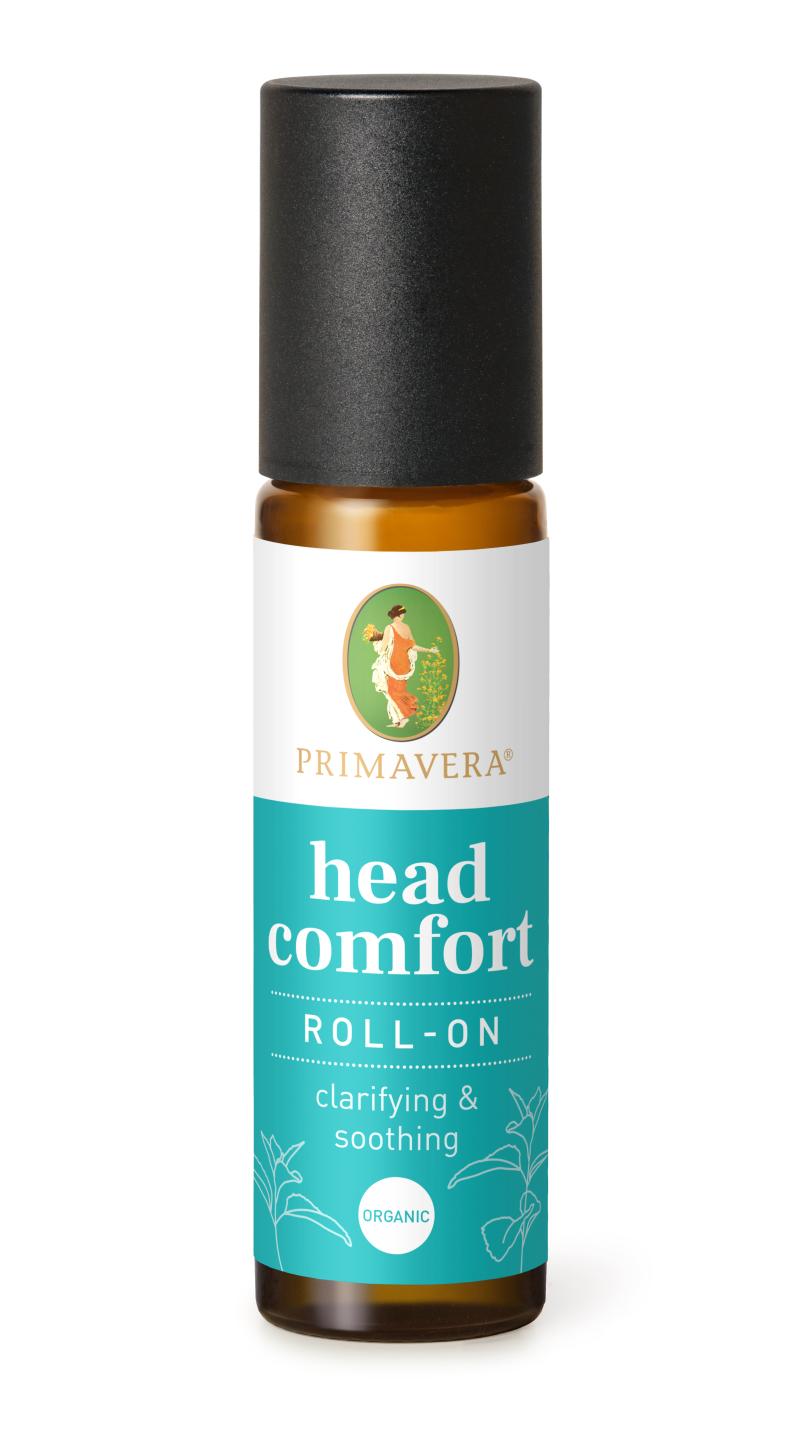 Primavera Head Comfort   Kopf Wohl Duft Roll On  økologisk Aromaterapi    10 Ml