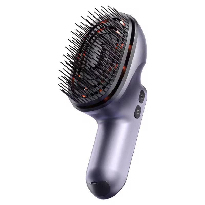 Skyskin Red Light Scalp Massager  Massagebørste Med Rødt Lys  Oliebeholder Og Vibration