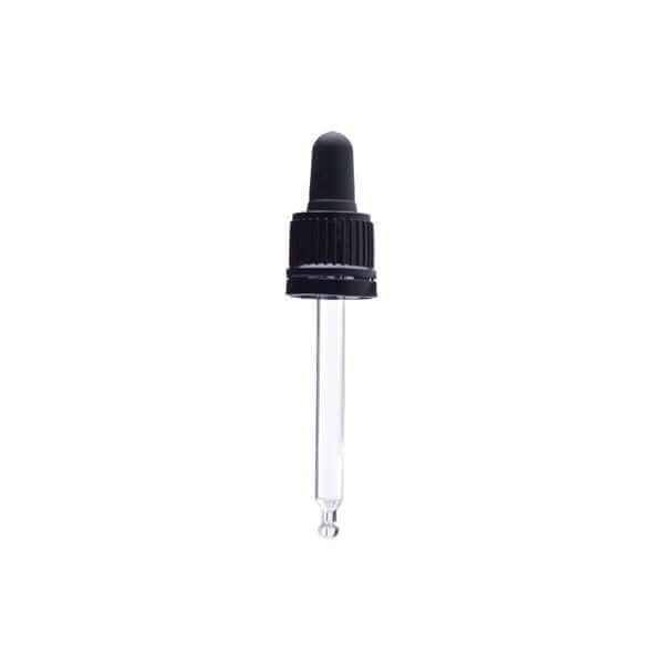 Sort Låg Med Pipette 77 Mm    30 Ml    Din 18