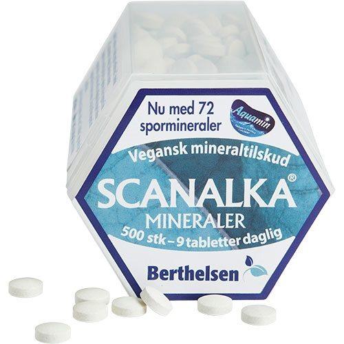 Scanalka Mineraler 500tab - Kosttilskud med 12 mineraler
