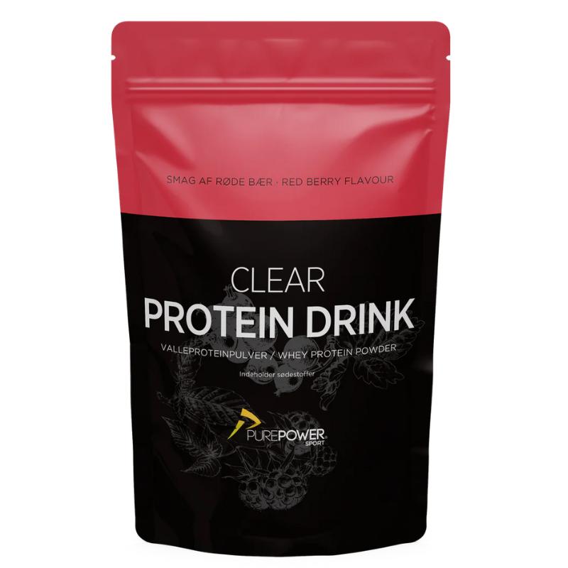 Purepower Clear Protein Drink Røde Bær 400 G