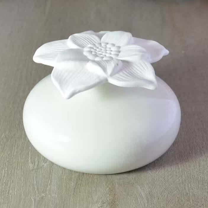 Apos Blomsten Apos Hvid Keramisk Diffuser