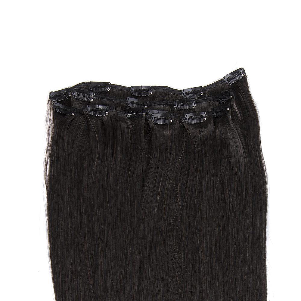 Clip On Extensions   Sortbrun  1b